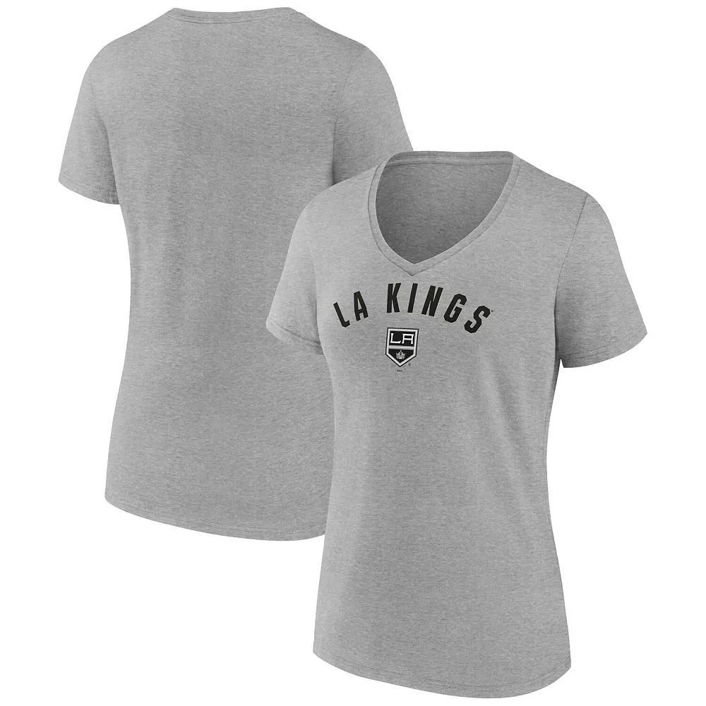 Women's Fanatics Gray Minnesota Wild V-Neck T-Shirt, Size: Medium, Grey Product Image
