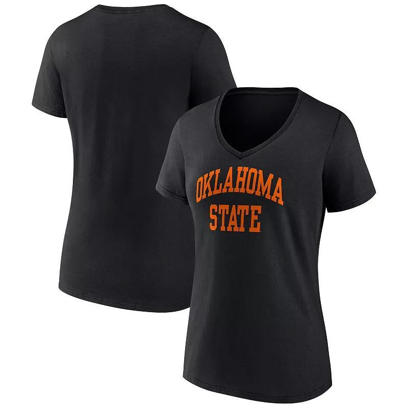 Womens Fanatics Branded Oklahoma State Cowboys Basic Arch V-Neck T-Shirt Product Image