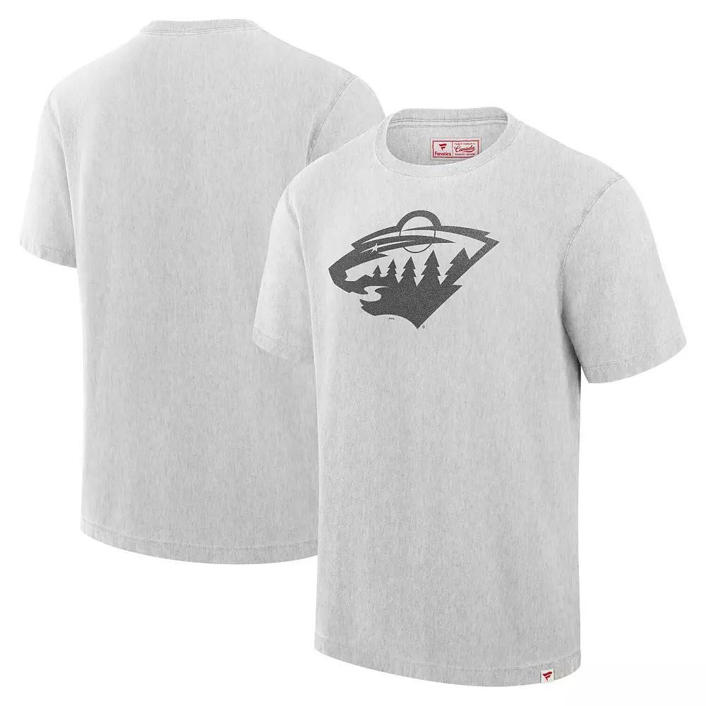 Men's Fanatics Cream Minnesota Wild T-Shirt, Size: Small, Beige Product Image