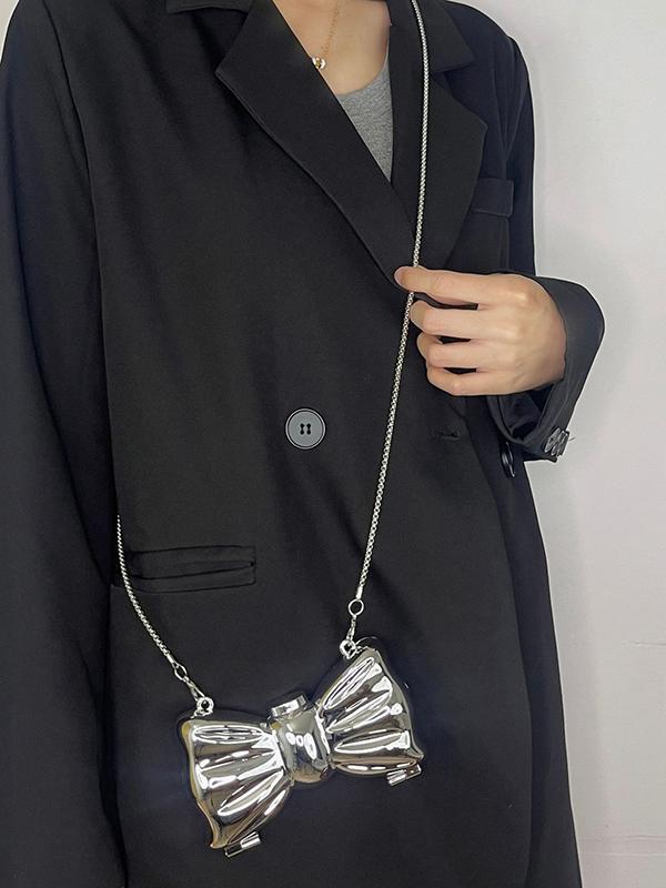 Chains Geometric Shiny Solid Color Bags Accessories Product Image