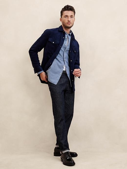 Slim Linen-Blend Shirt Product Image