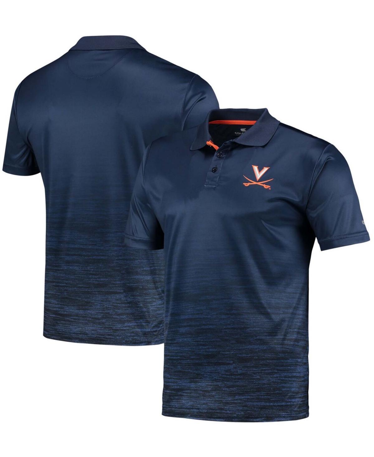 Men's Colosseum Navy Virginia Cavaliers Marshall Polo, Size: Small, Blue Product Image