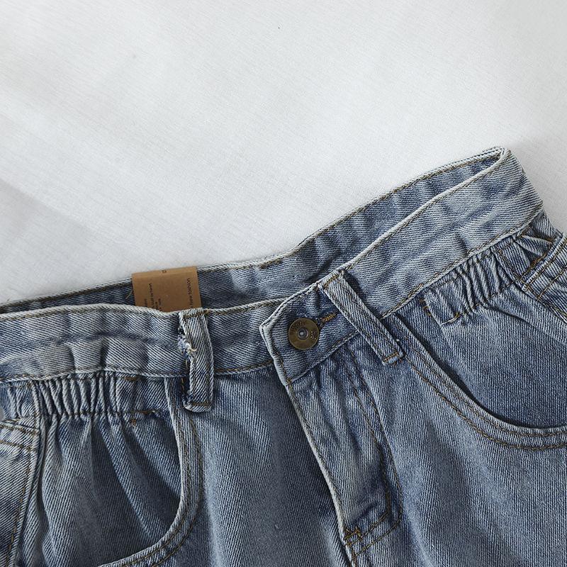 High Waist Denim Shorts Product Image