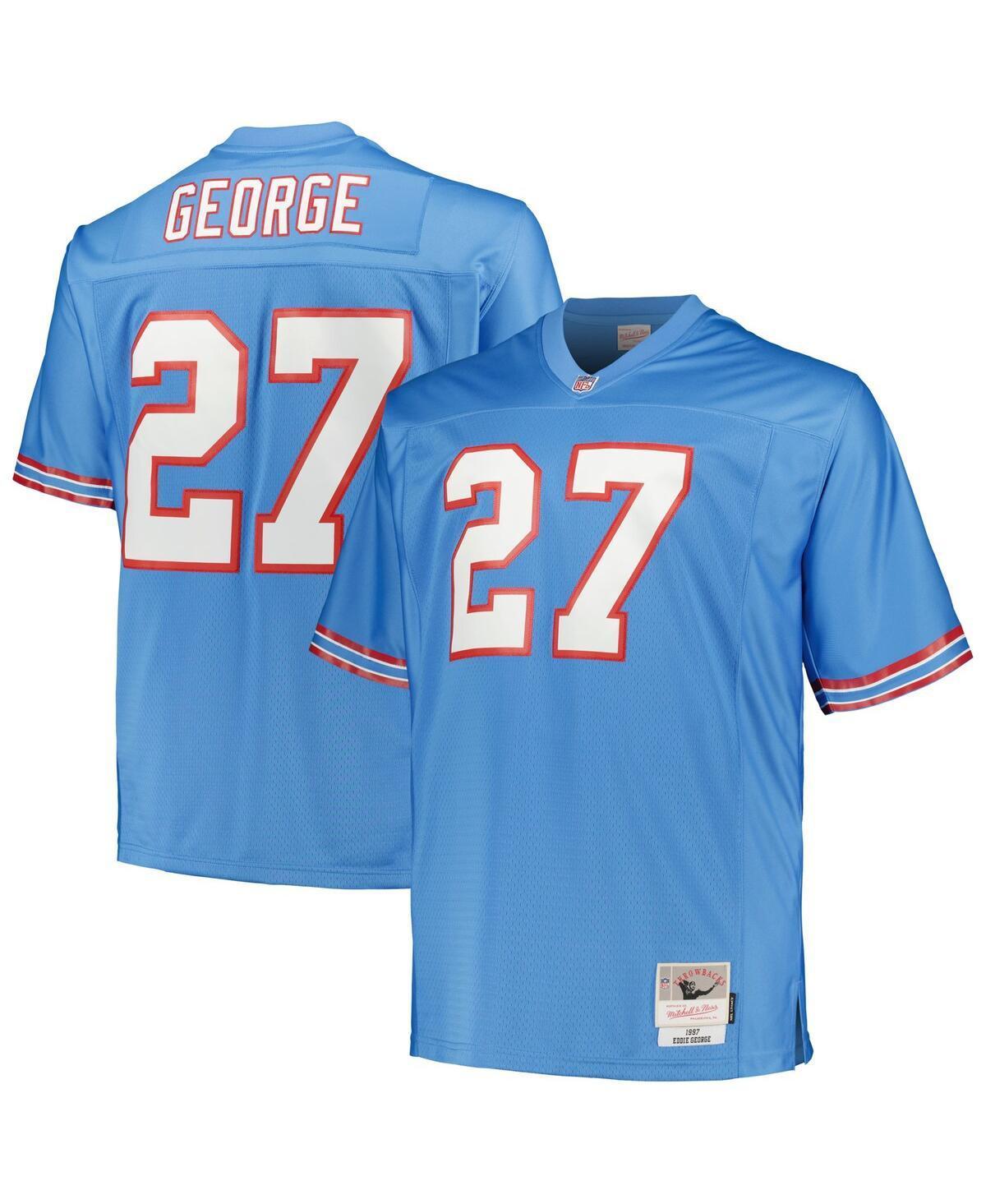 Men's Mitchell & Ness Eddie George Light Blue Houston Oilers Big & Tall 1997 Legacy Retired Player Jersey, Size: 4XB, Nfl Light Product Image