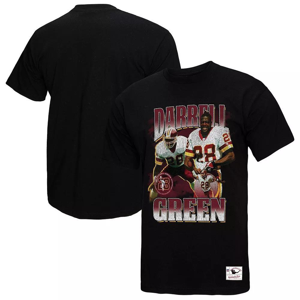 Men's Mitchell & Ness Darrell Green Black Washington Commanders  Player Graphic T-Shirt, Size: XL, Wft Black Product Image