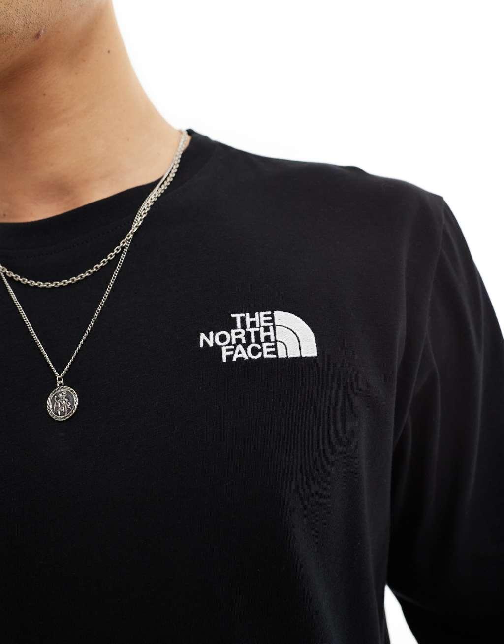 The North Face Evolution long sleeve t-shirt in black Product Image