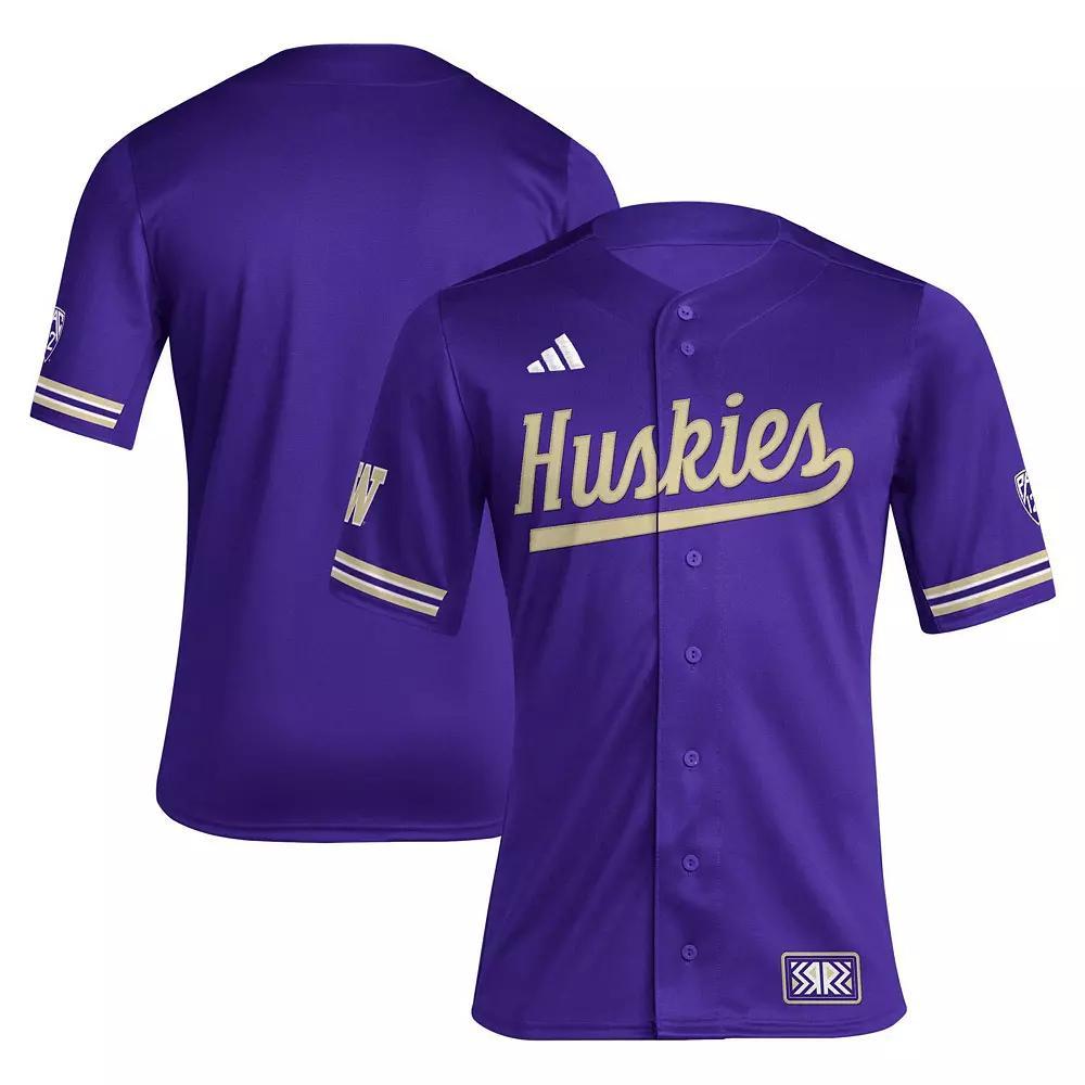 Men's adidas Purple Washington Huskies Reverse Retro Replica Baseball Jersey, Size: 2XL Product Image