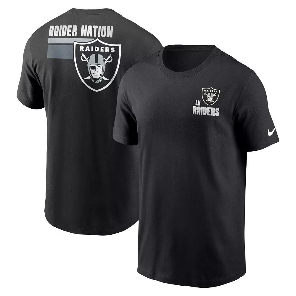 Men's Nike Black Las Vegas Raiders Blitz Essential T-Shirt, Size: Small, Lvr Black Product Image