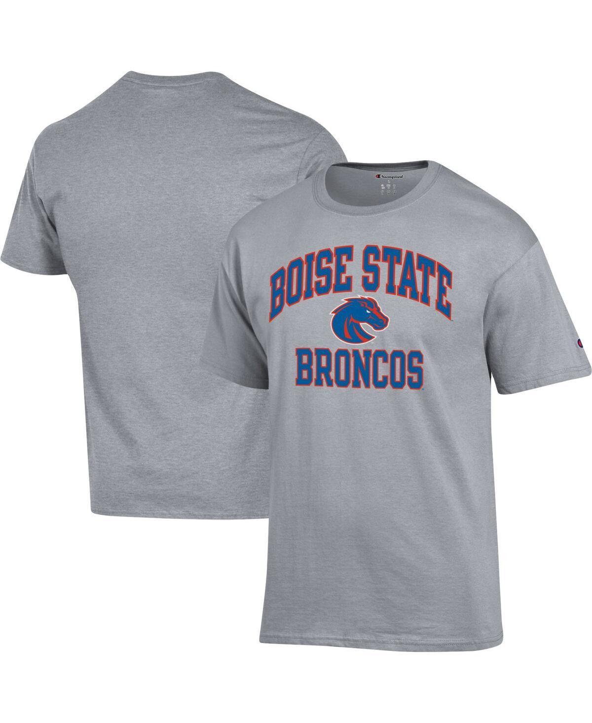Mens Champion Heather Gray Louisville Cardinals High Motor T-shirt Product Image