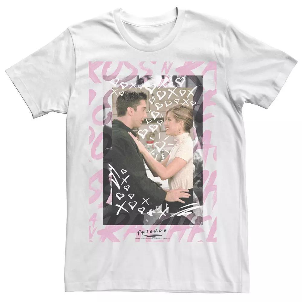 Men's Friends Ross And Rachel Doodles Tee, Size: Large, White Product Image