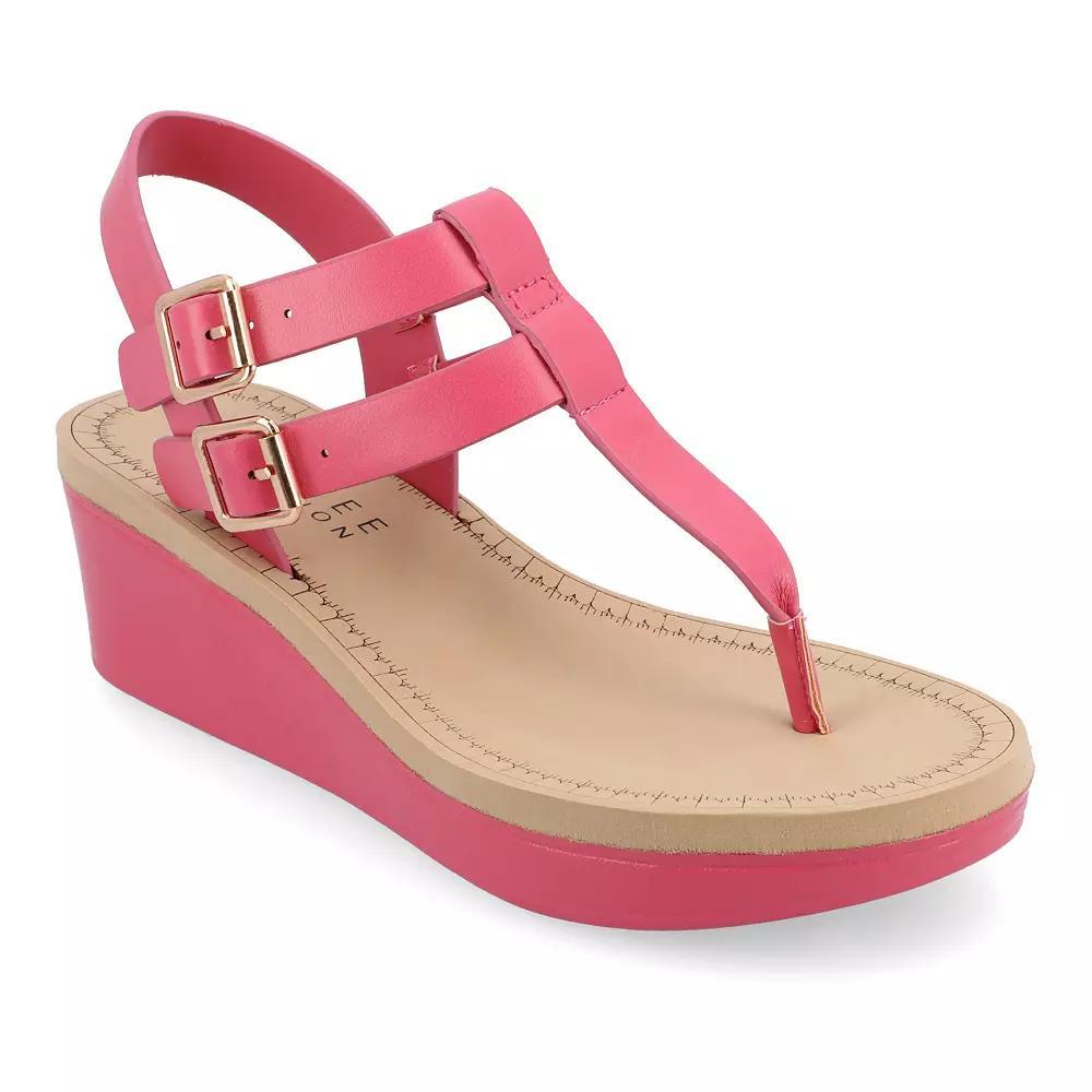 Journee Bianca Womens Wedge Sandals Product Image