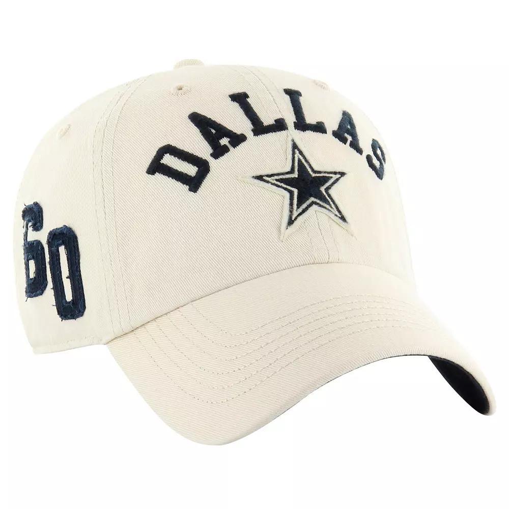 Men's '47 Tan Dallas Cowboys Clubhouse Faber Clean Up Adjustable Hat, Team Product Image