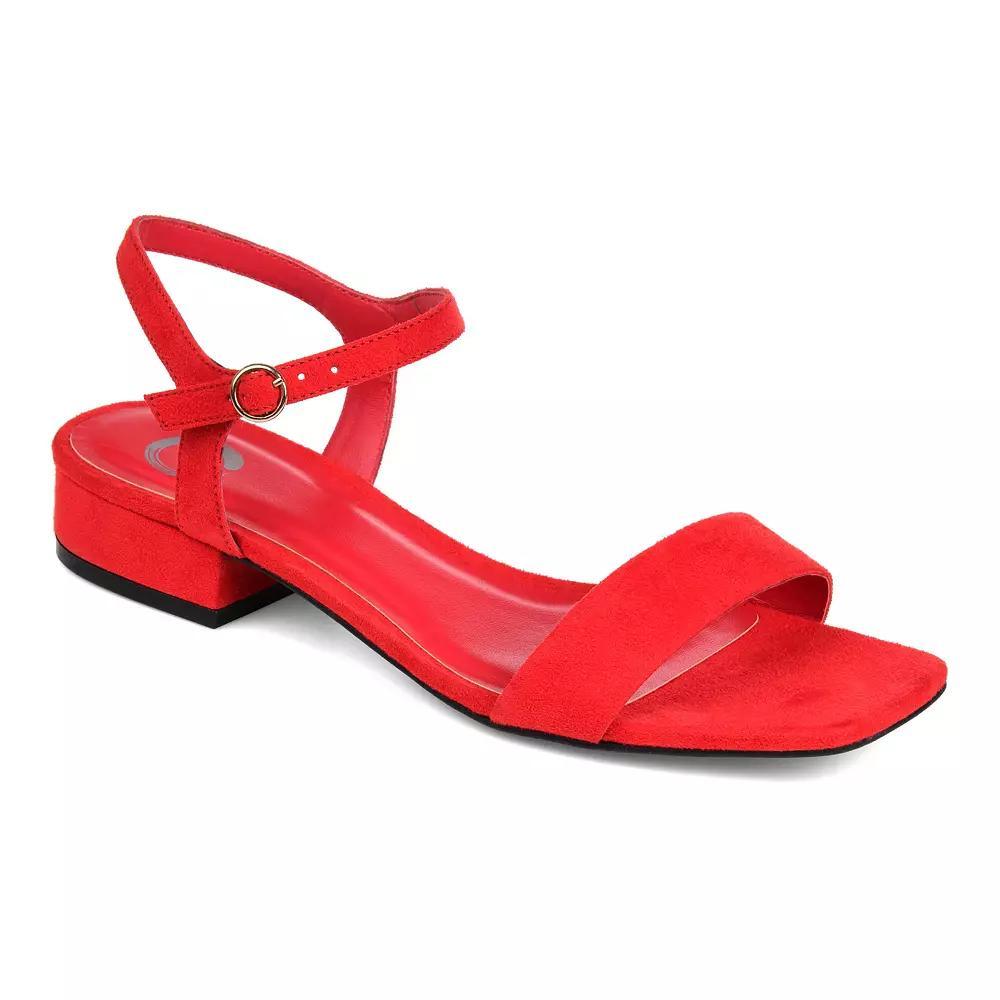 Journee Beyla Women's Block Heel Sandals, Size: 6.5, Gray Product Image