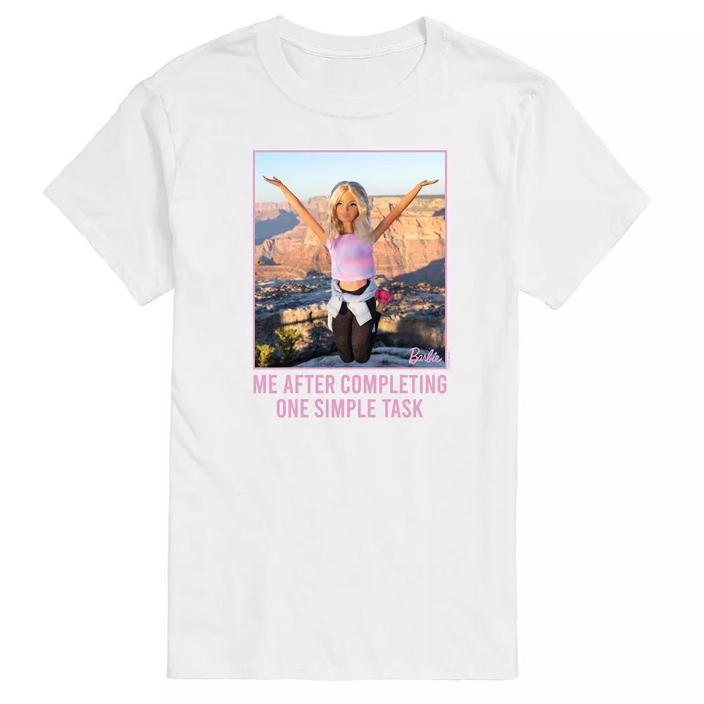 Big & Tall Barbie One Simple Task Graphic Tee, Mens Product Image