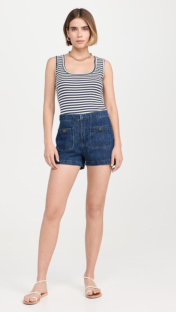 FRAME Patch Pocket Trouser Shorts | Shopbop Product Image