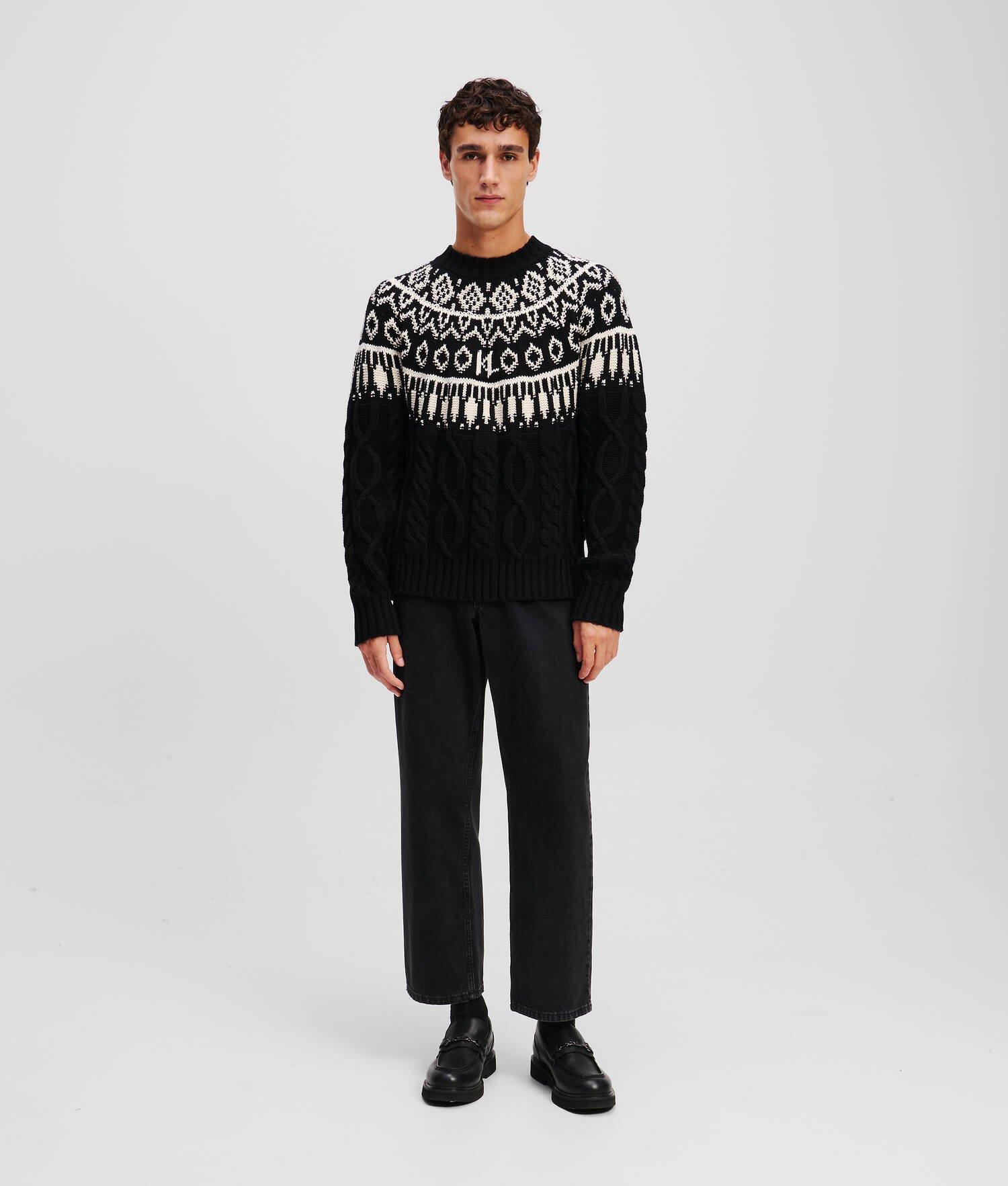 KL MONOGRAM FAIRISLE SWEATER  Product Image