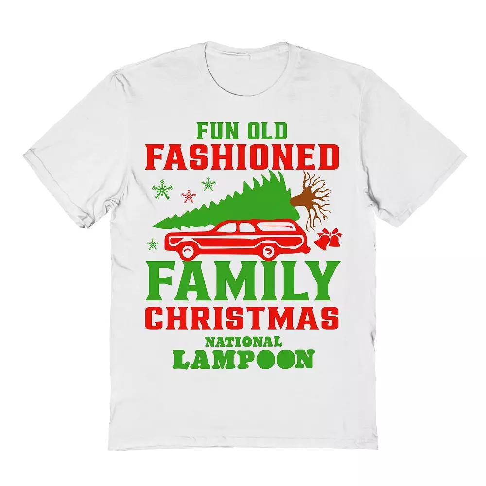 Men's Fun Old Fashioned Family National Lampoon's Christmas Vacation Graphic Tee, Size: Small, White Product Image