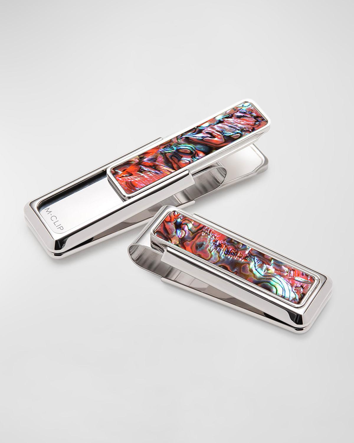 Mens Mother-Of-Pearl & Abalone Money Clip Product Image