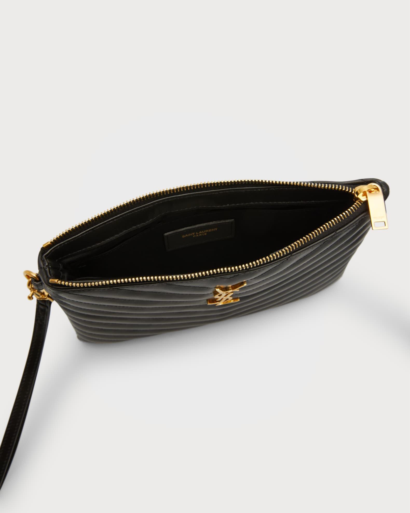 YSL Monogram Small Pouch in Smooth Leather Product Image