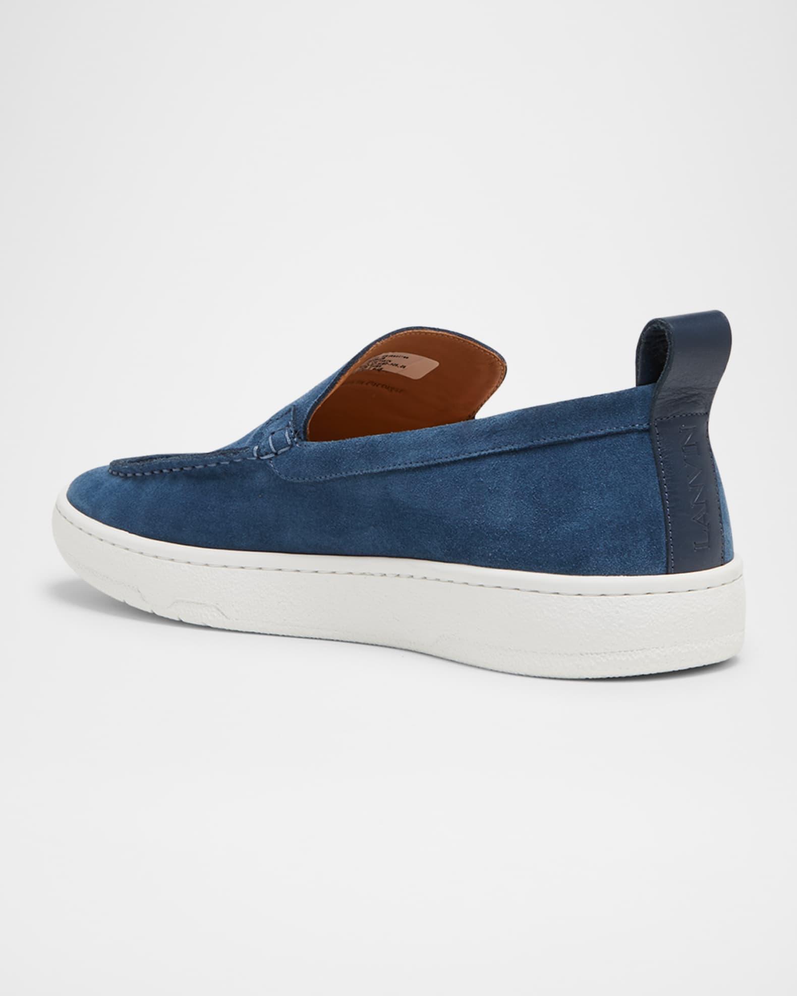Men's Suede Rubber-Sole Loafers Product Image