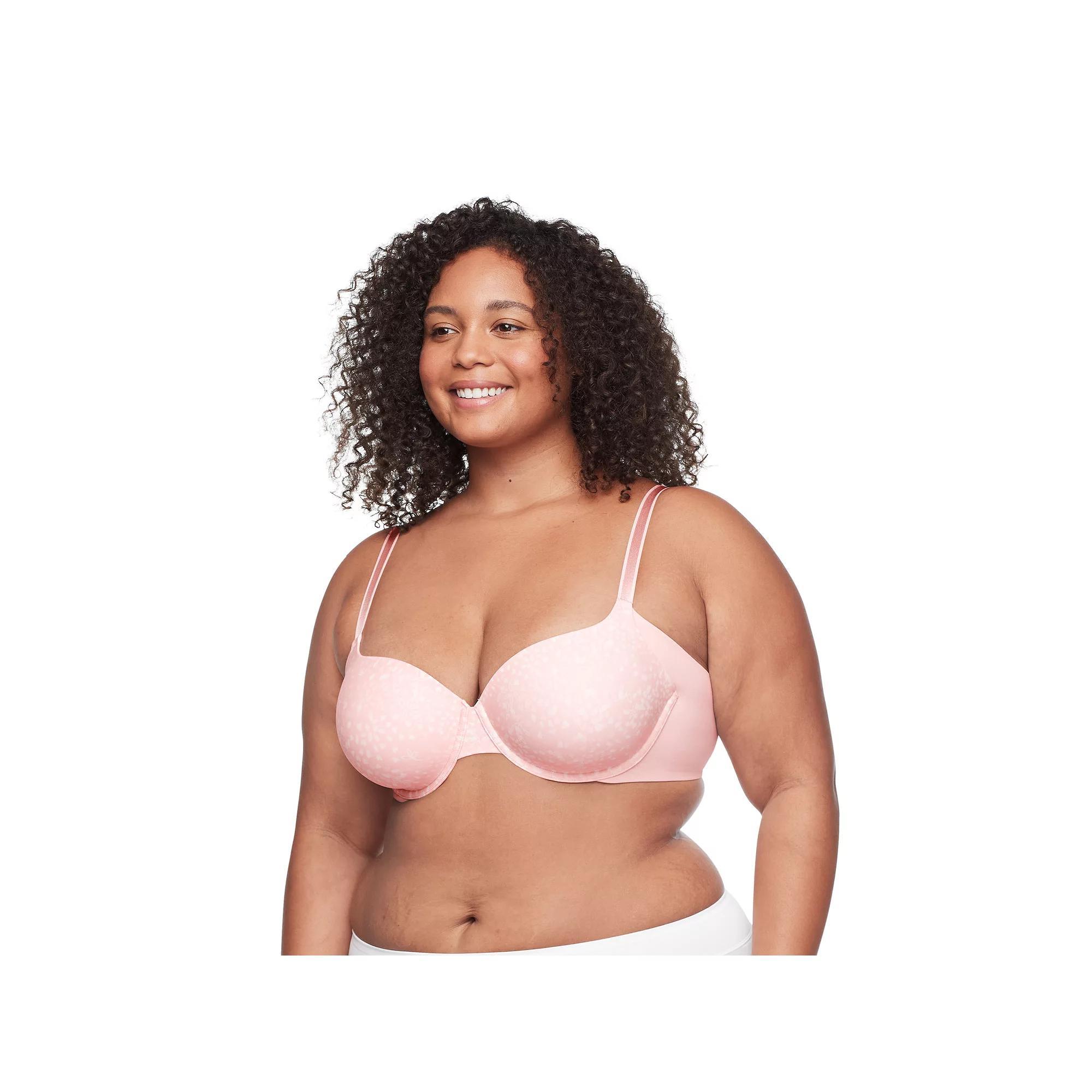 Warners No Side Effects® Seamless Underarm-Smoothing Comfort Underwire Lightly Lined T-Shirt Bra RA3061A, Women's, Size: 34 B, Toasted Brown Product Image