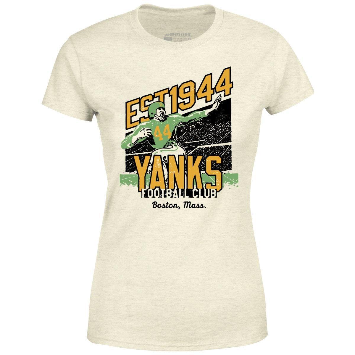 Boston Yanks - Massachusetts - Vintage Defunct Football Teams - Women's T-Shirt Female Product Image