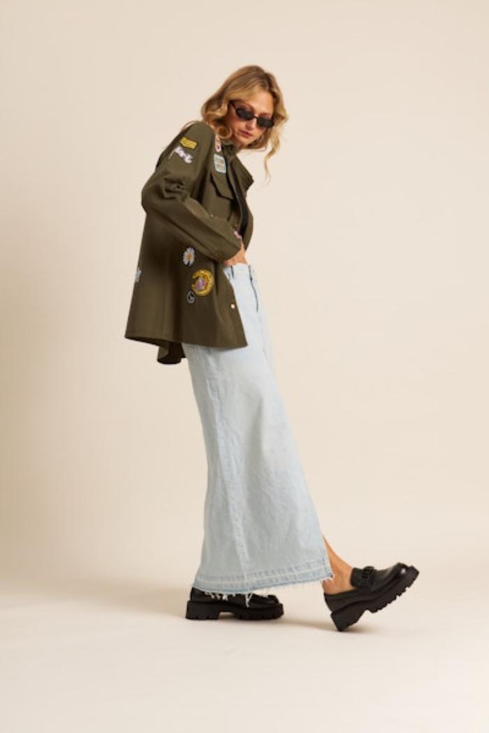 Zane Applique Button Down Product Image