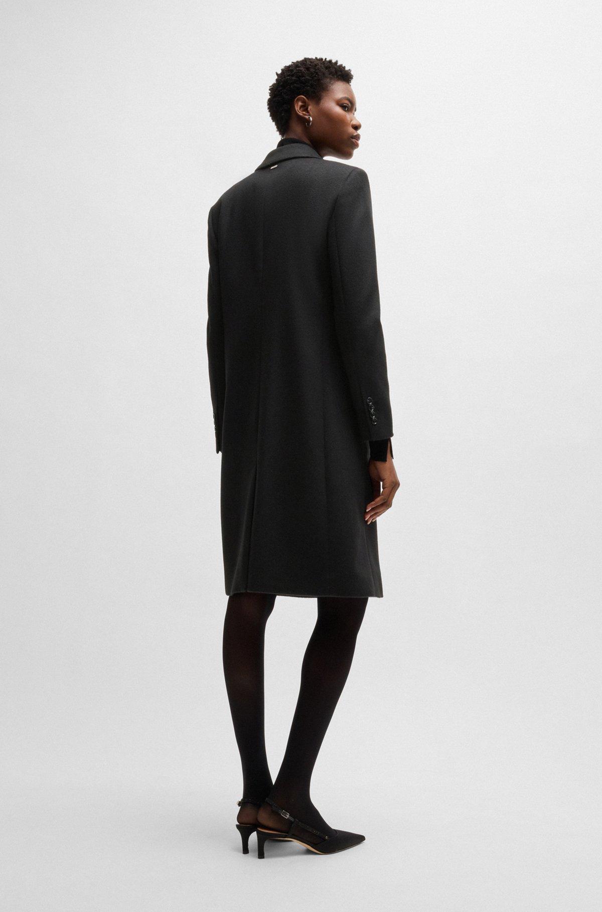 Slim-fit coat in wool and cashmere Product Image