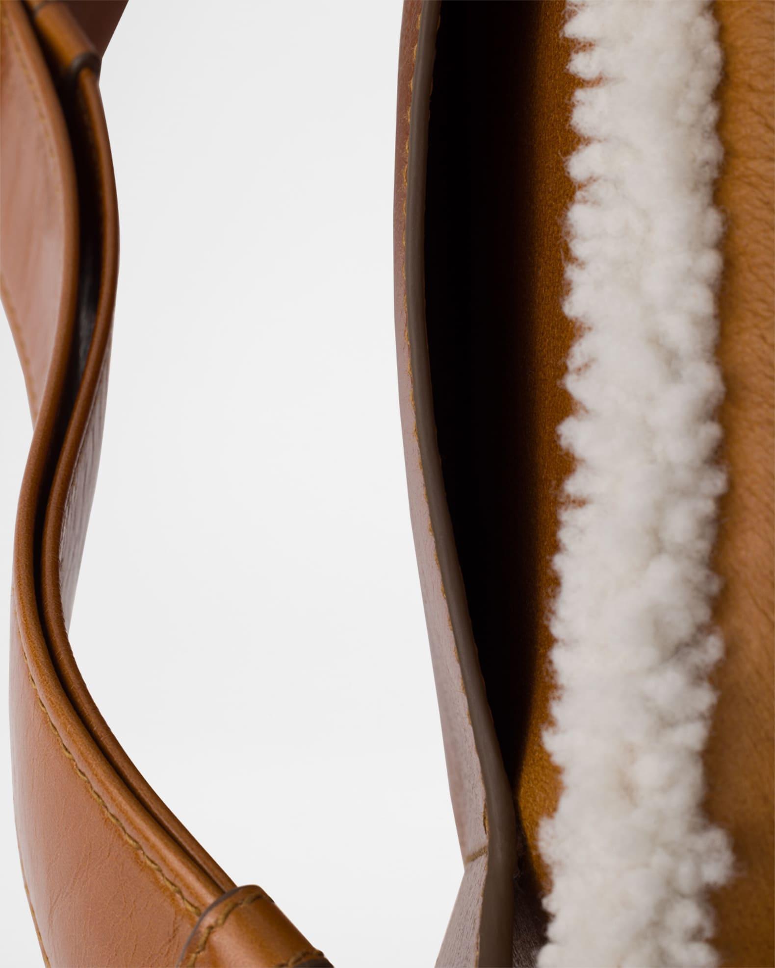 Men's Lamb Shearling Shoulder Bag Product Image