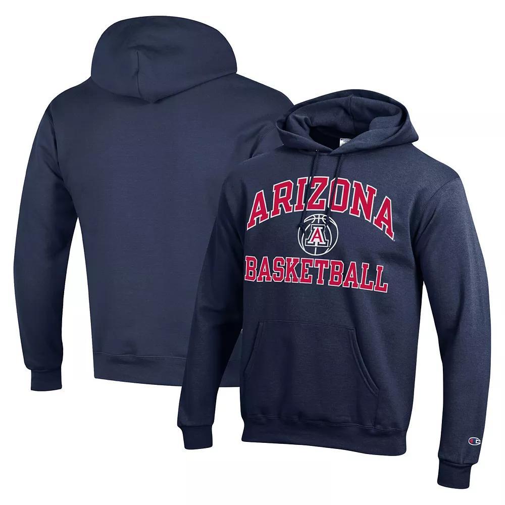 Men's Champion Navy Arizona Wildcats Basketball Icon Powerblend Pullover Hoodie, Size: XL, Blue Product Image