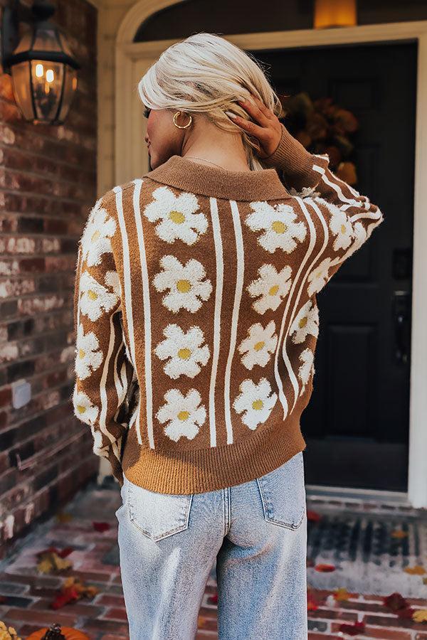 Sweet Blooms Knit Sweater Product Image