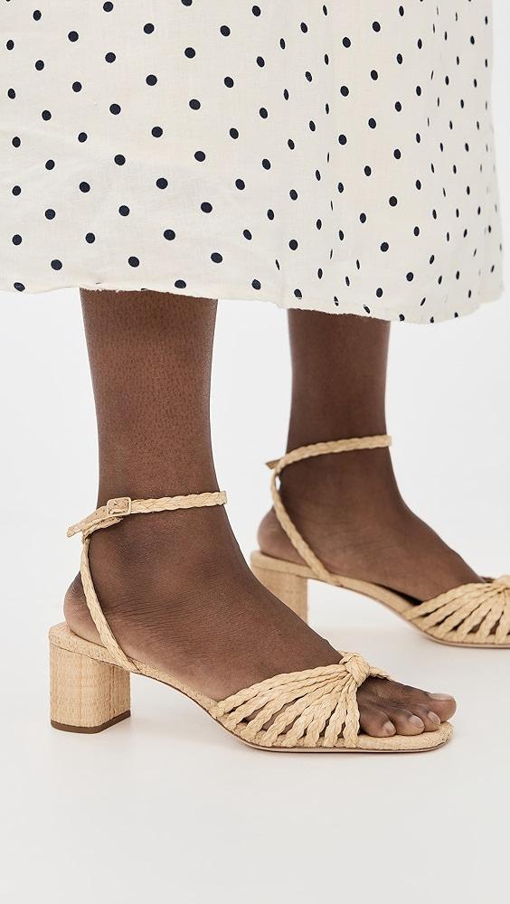 Loeffler Randall Riya Braided Mignon Knot Mid-Heel Sandals | Shopbop Product Image