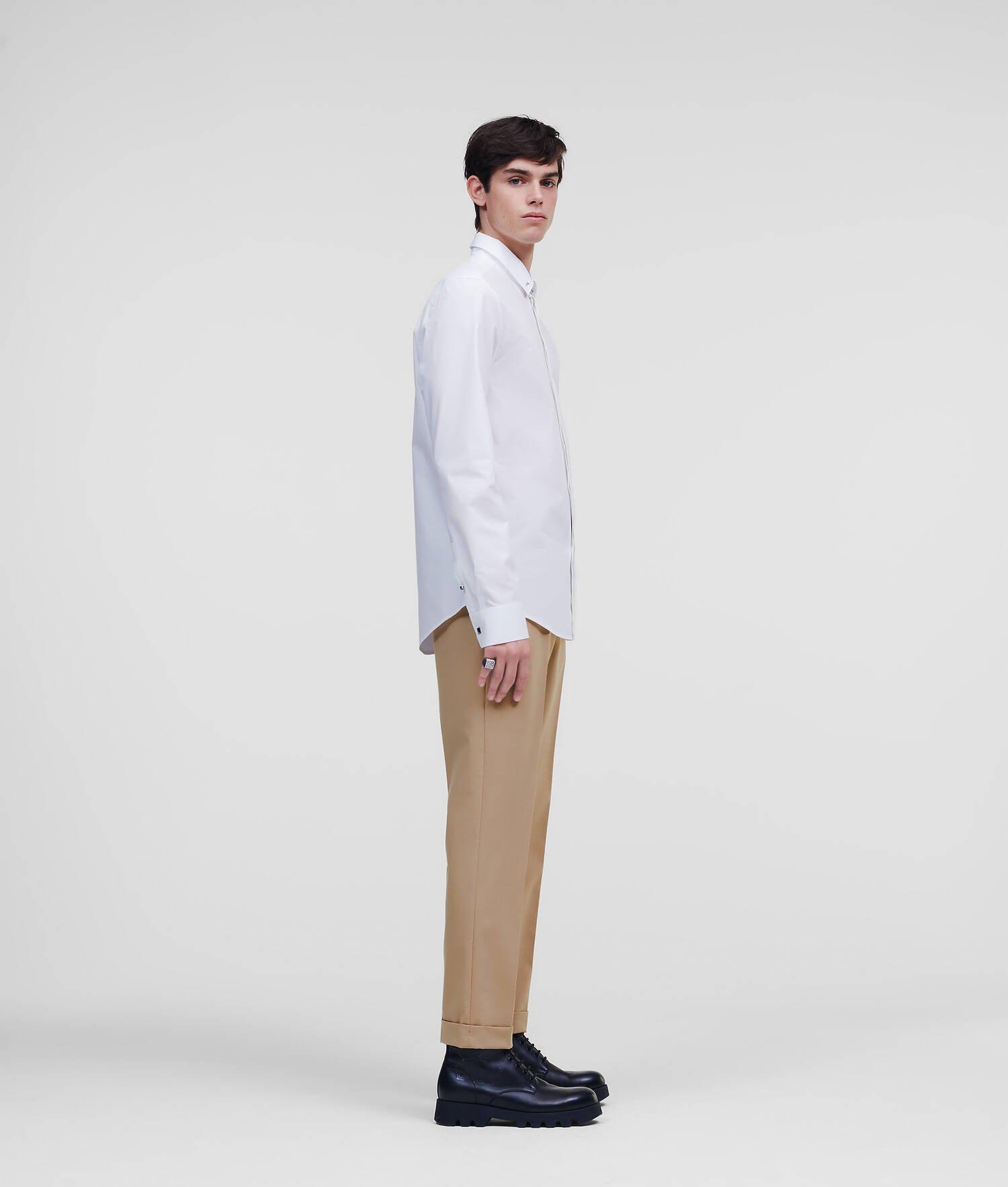 POPLIN SHIRT WITH COLLAR BAR Product Image