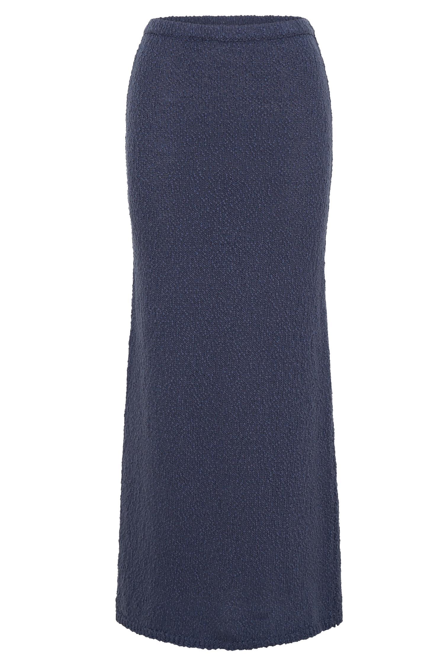 Moira Boucle Maxi Skirt - Steel Product Image