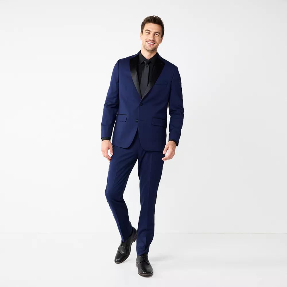 Men's Apt. 9® Slim-Fit Nested Tuxedo Suit Set, Size: 42 - Regular, Blue Solid Product Image
