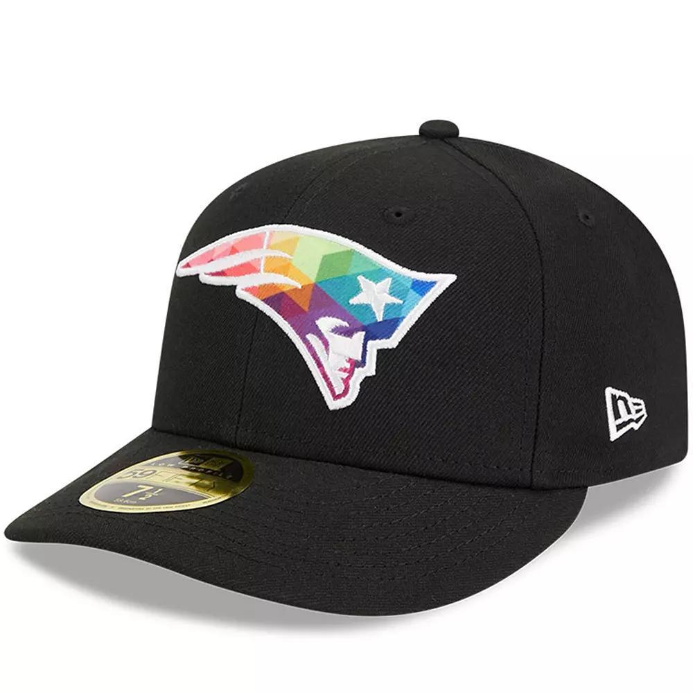 Men's New Era  Black New England Patriots 2023 NFL Crucial Catch Low Profile 59FIFTY Fitted Hat, Size: 8 Product Image