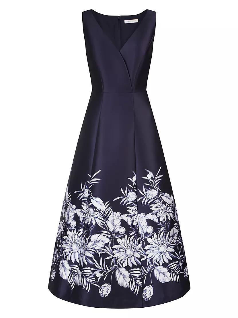 Hattie Mikado A-Line Midi-Dress Product Image