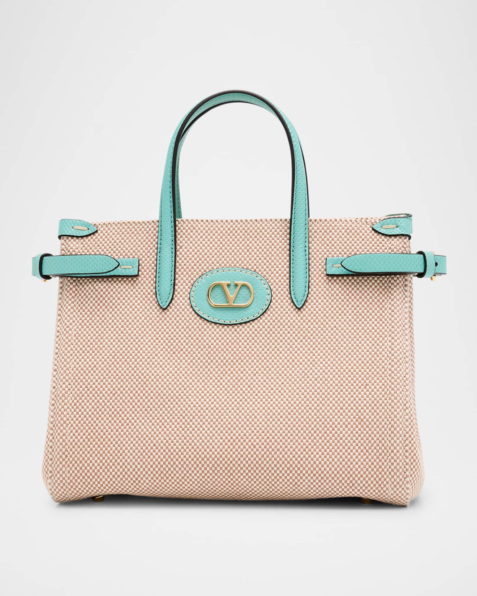 Antibes Canvas and Karung Shopping Tote Bag Product Image