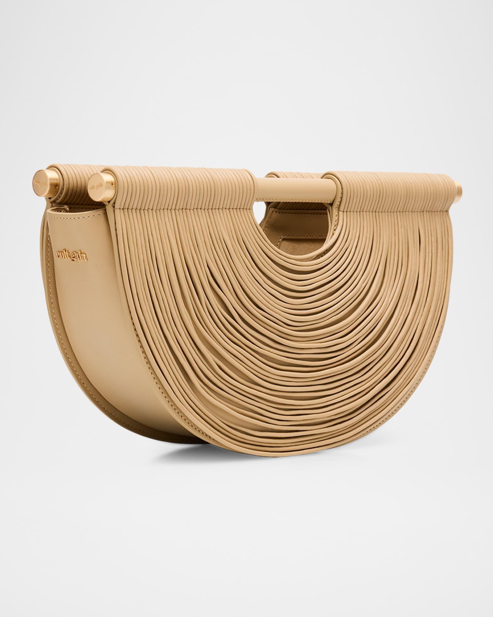 Lou Draped Leather Clutch Bag Product Image