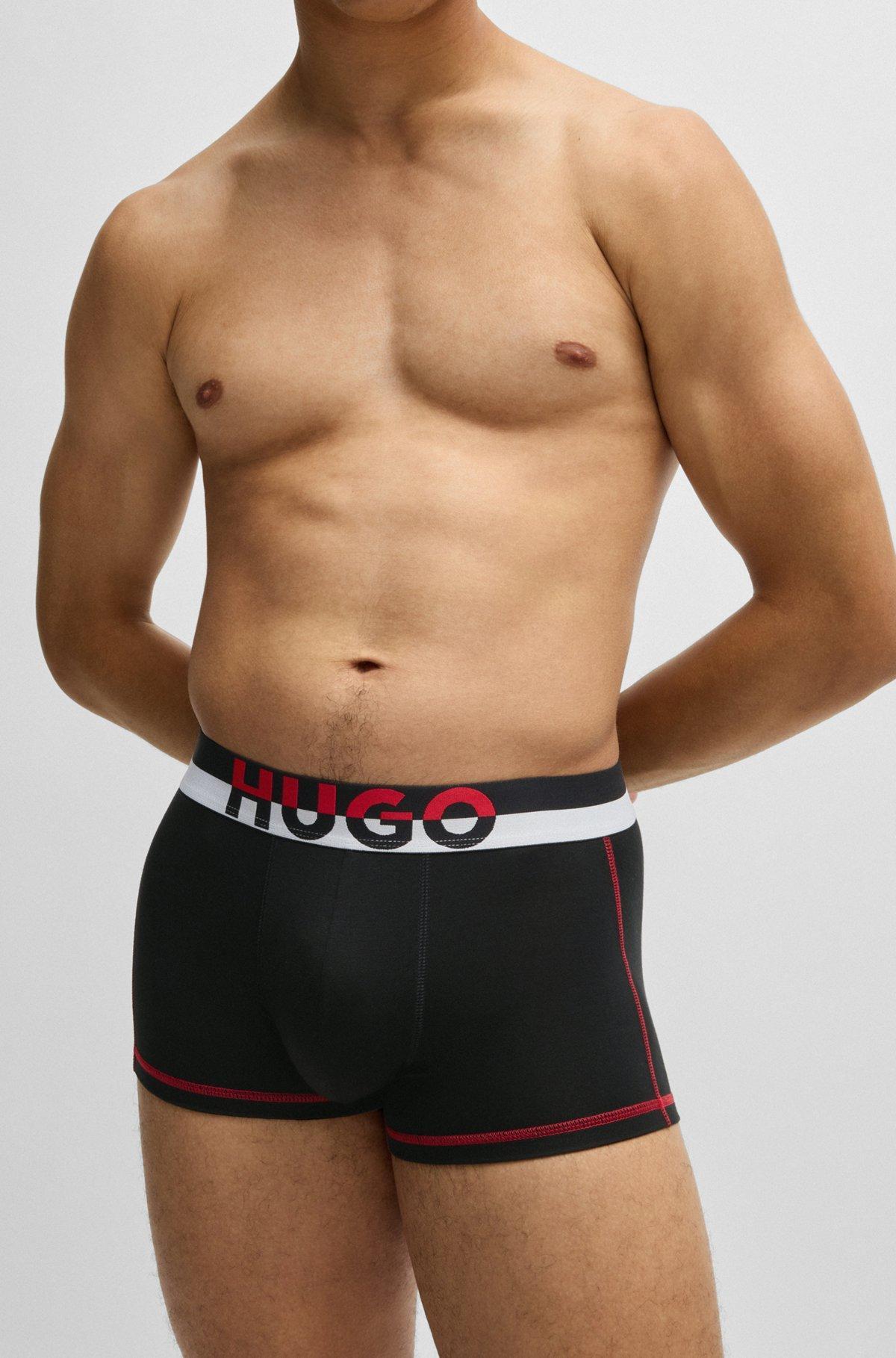 Stretch-jersey trunks with color-block waistband Product Image