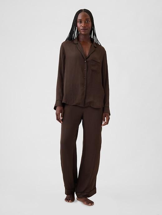 Satin PJ Shirt Product Image