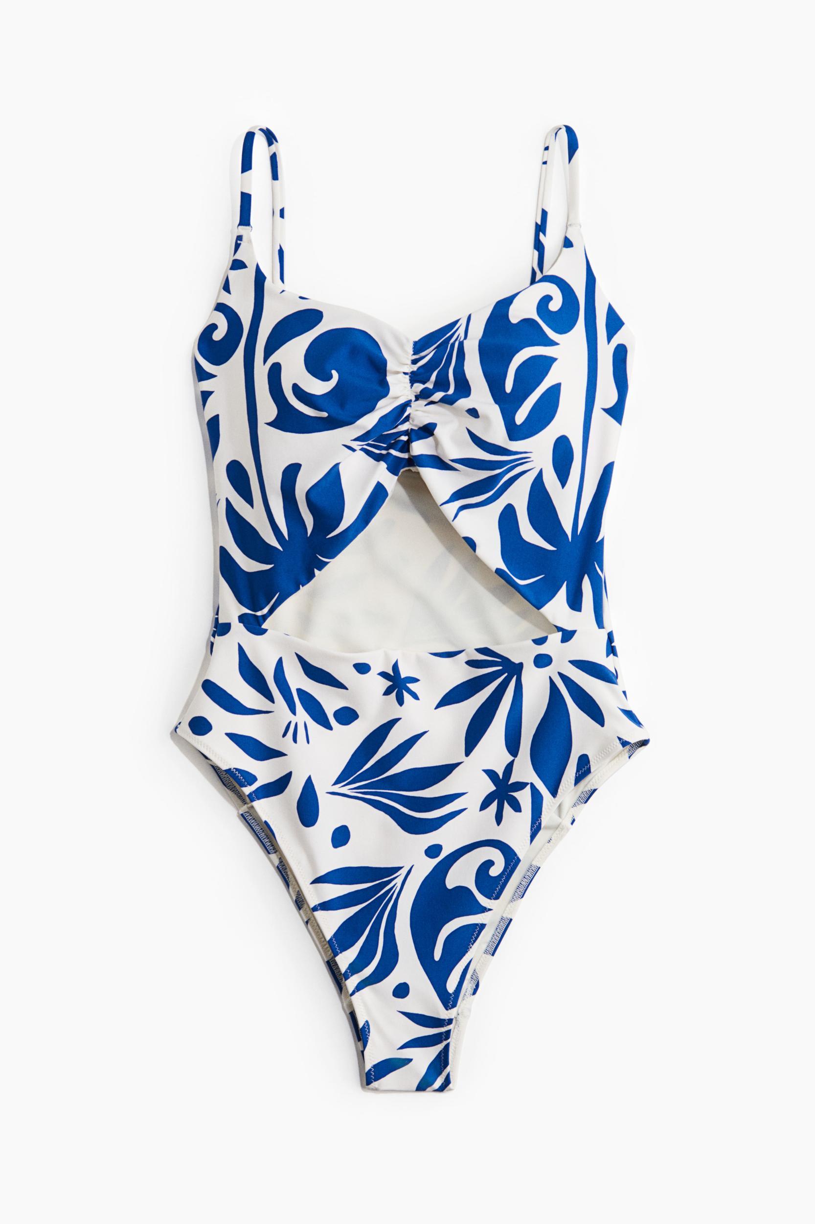 Padded-Cup High-Leg Swimsuit Product Image