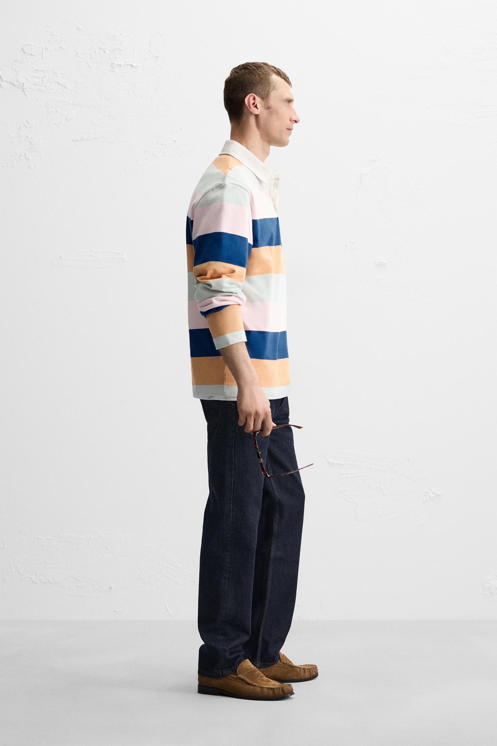 STRIPED POLO SHIRT Product Image