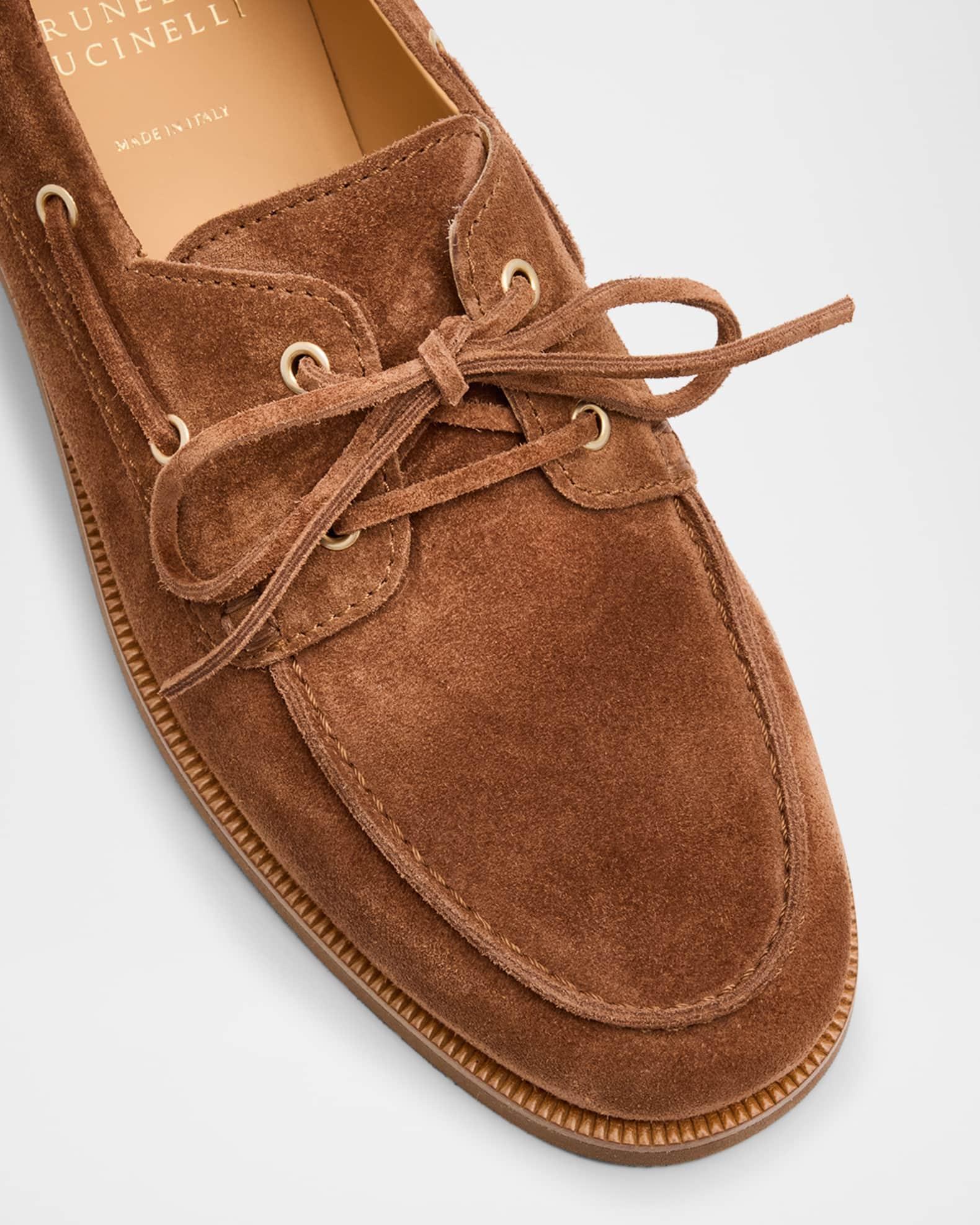 Men's Suede Boat Shoes Product Image