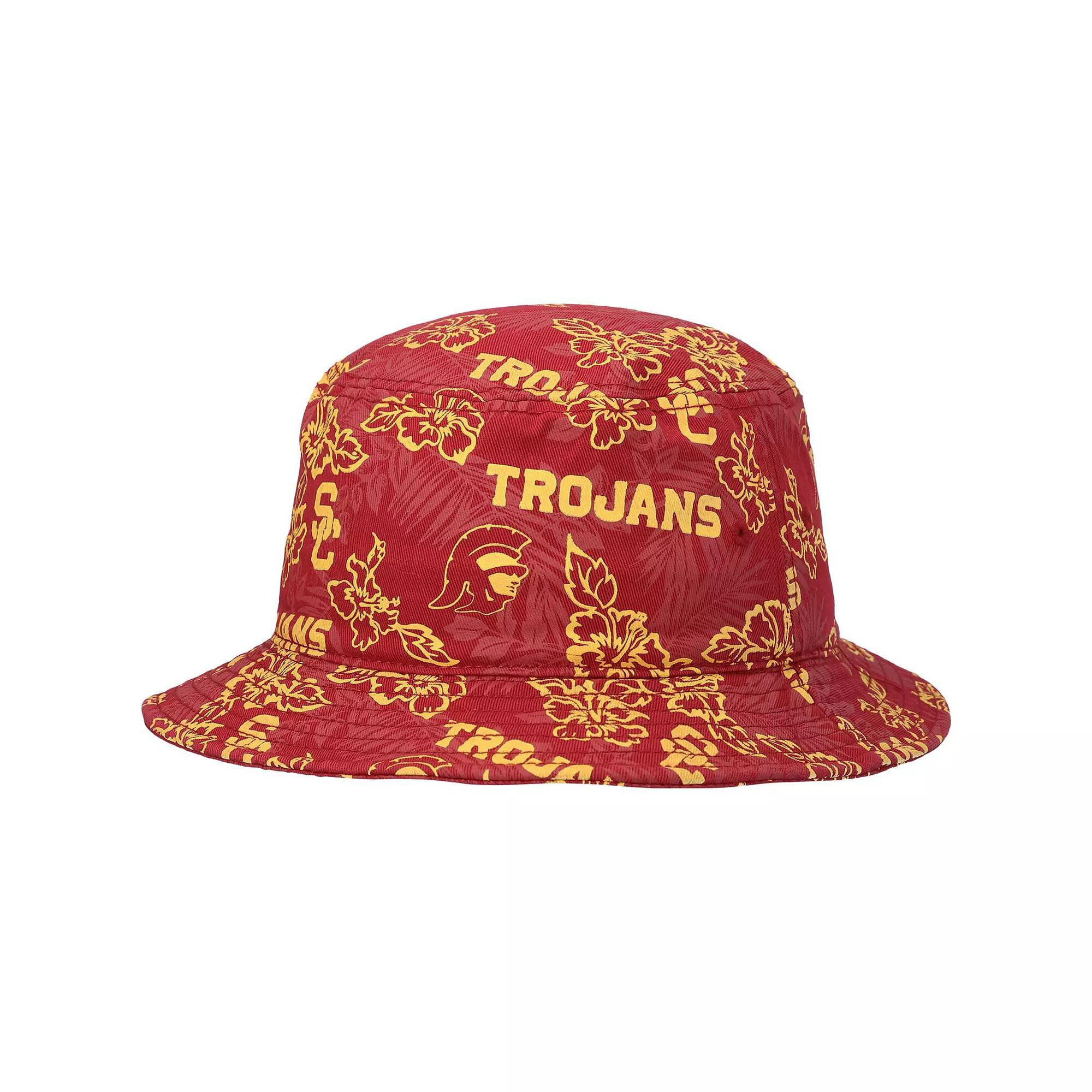 Men's Reyn Spooner Cardinal USC Trojans Floral Bucket Hat, Size: Large/XL, Red Product Image