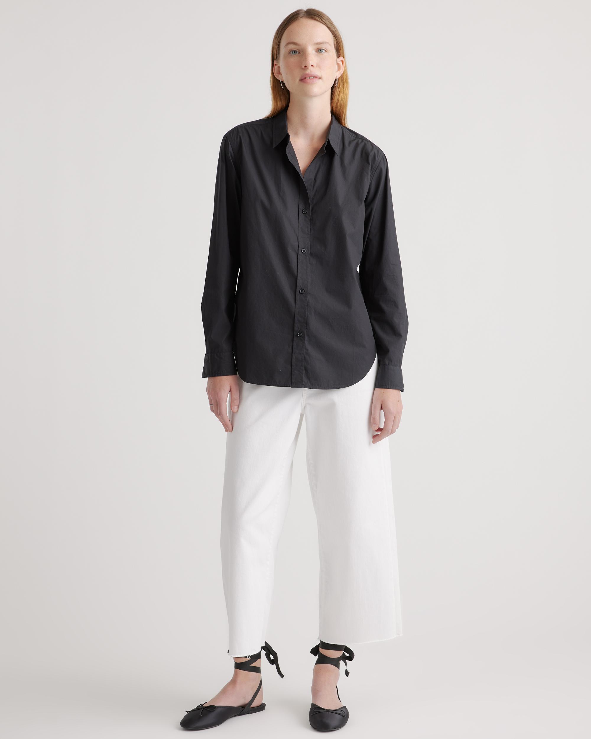 Quince | Women's Poplin Long Sleeve Shirt Size XL, Organic Cotton Product Image