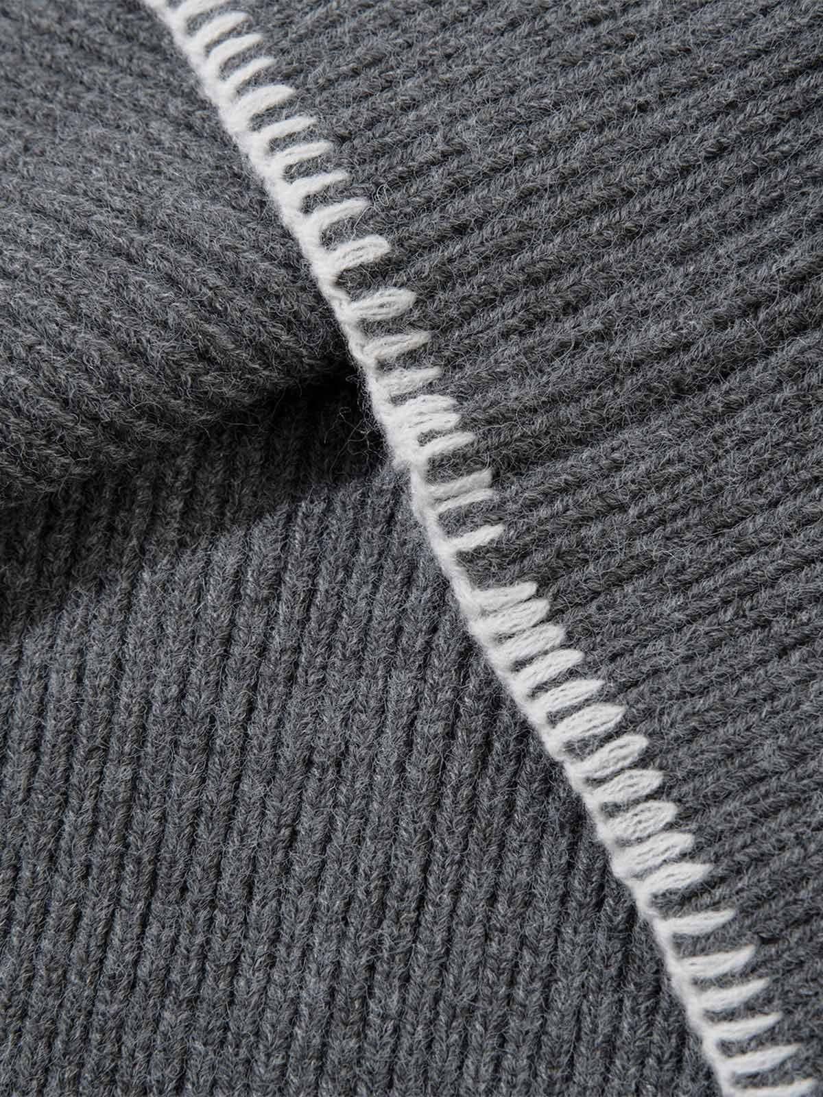 Aelfric Eden Line Patchwork Knit Hoodie Product Image