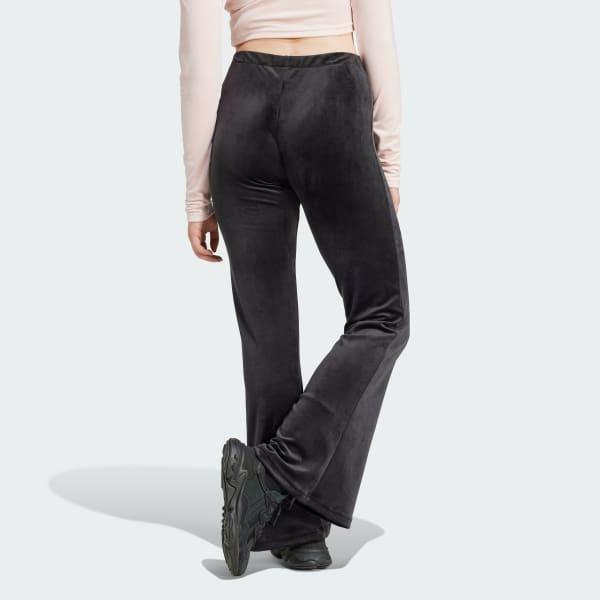 Velvet Pants With Rhinestone Trefoil Product Image