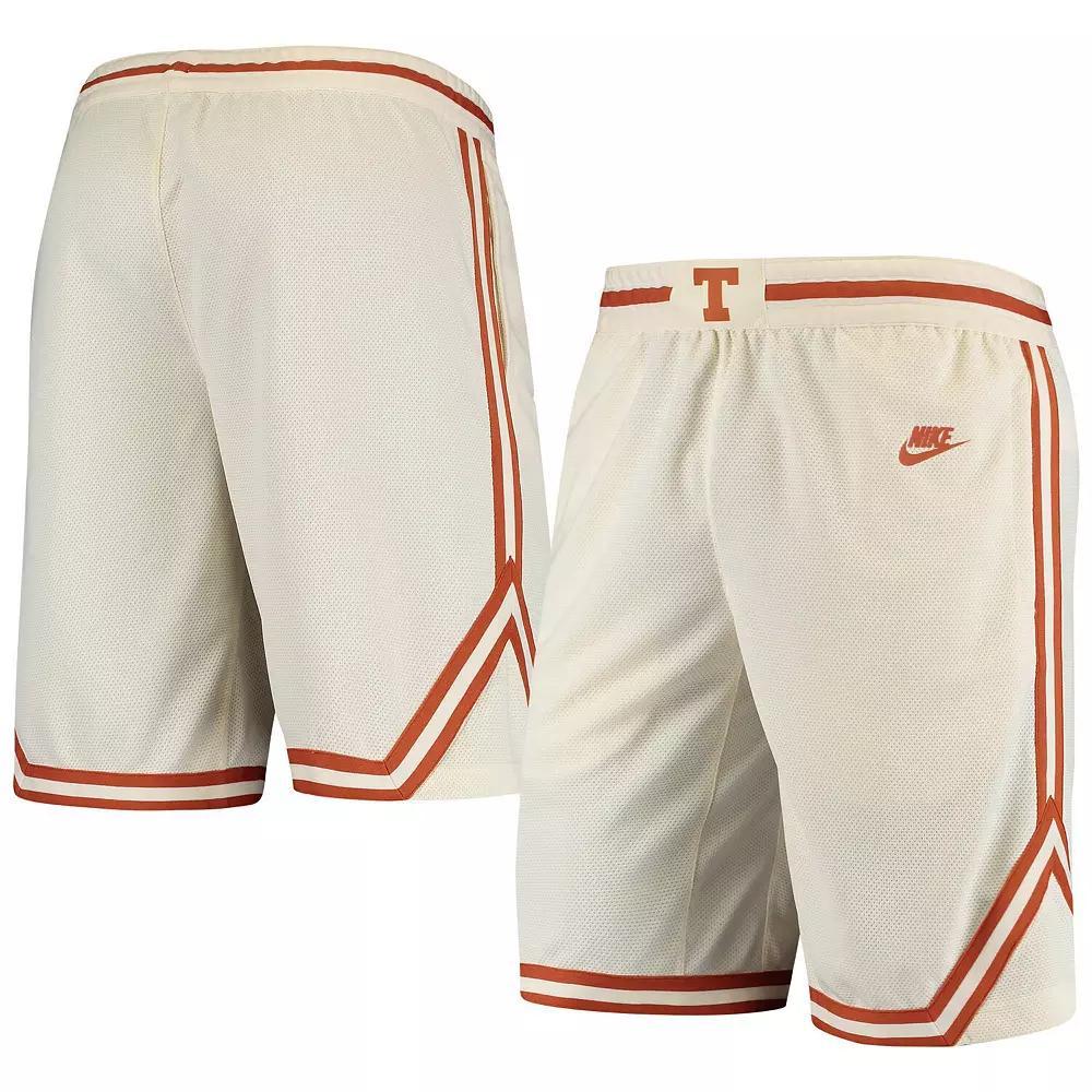 Men's Nike Cream Texas Longhorns Retro Replica Performance Basketball Shorts, Size: Large, Beige Product Image