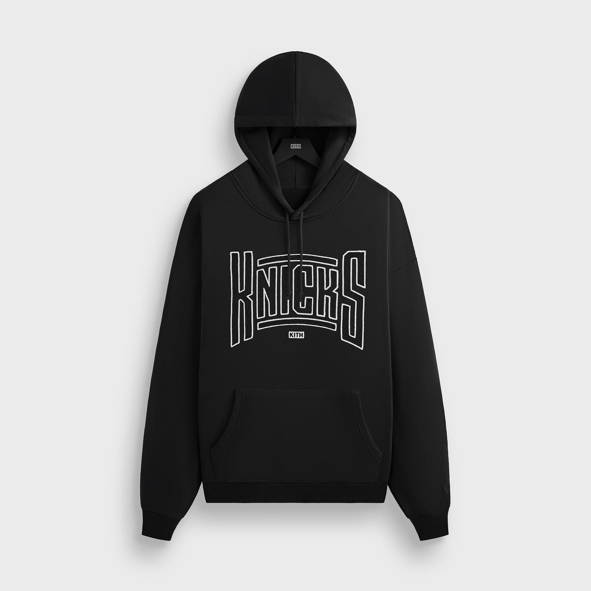 Kith for the New York Knicks Arched Vintage Nelson Hoodie - Black Male Product Image